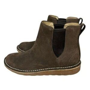 LL Bean Women's Stonington Chelsea Boot Brown Size 9 Medium Leather #507144